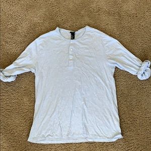 Rolled sleeve Henley